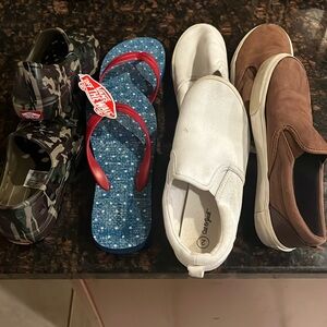 Boys shoes - hardly worn and one pair new with tags. Size 2 and 3